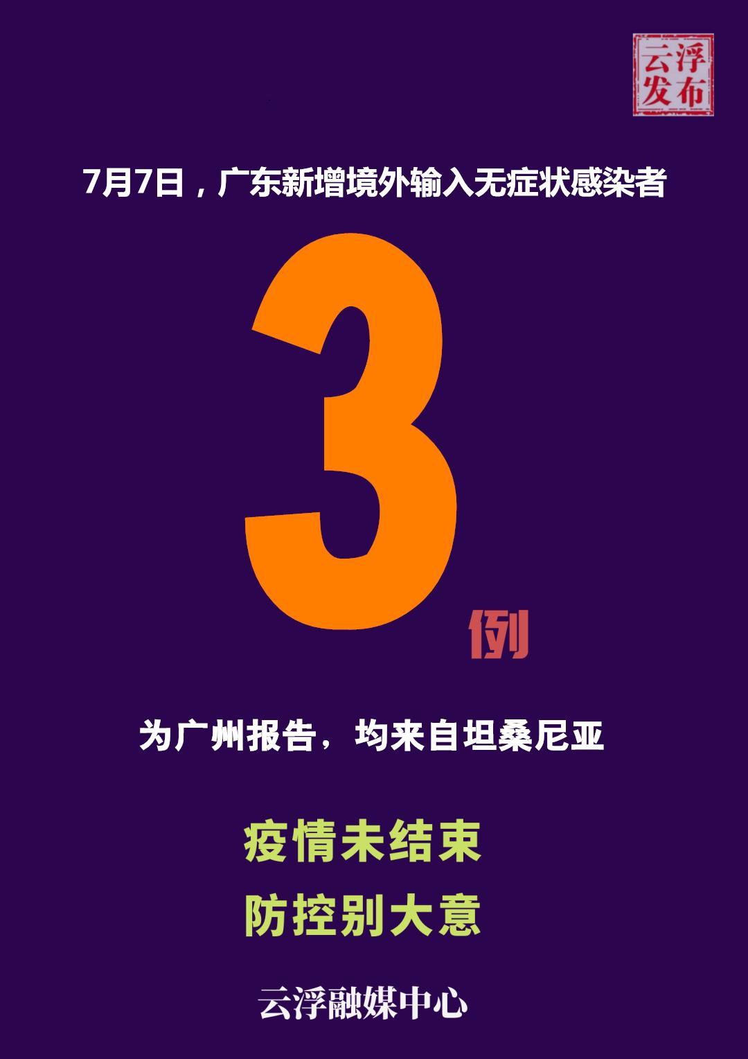 广东新增本土无症状1例〃广东新增一例本土无症状感染者
