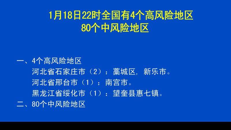 北京仅剩4个中风险地区〃北京哪几个地区是中风险地区